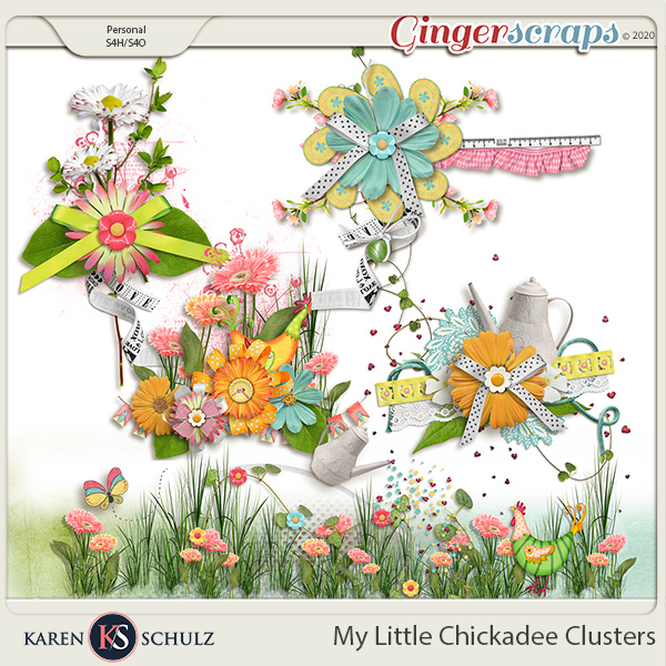 My Little Chickadee Clusters by Karen Schulz  