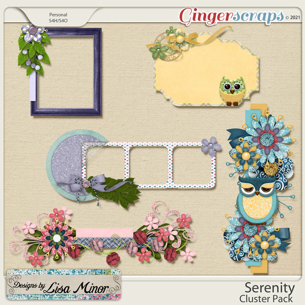 Serenity Cluster Pack from Designs by Lisa Minor