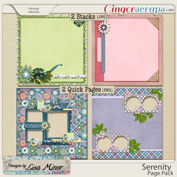 Serenity Page Pack from Designs by Lisa Minor