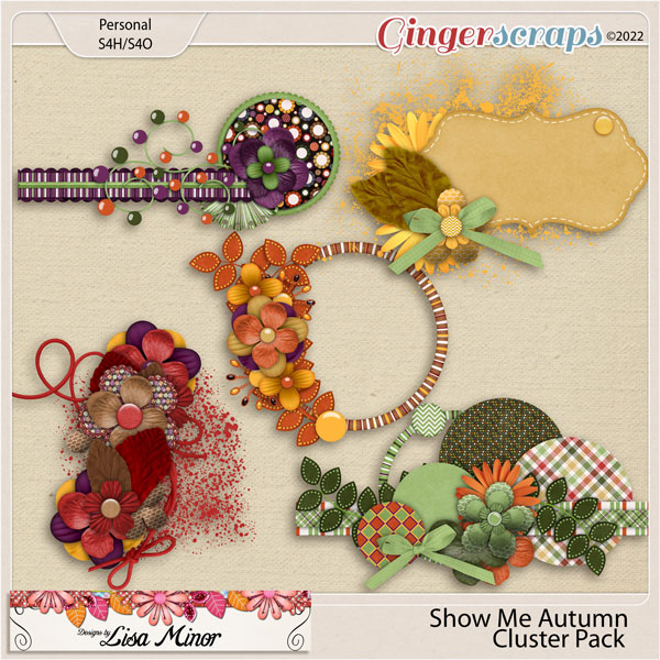 Show Me Autumn Cluster Pack from Designs by Lisa Minor