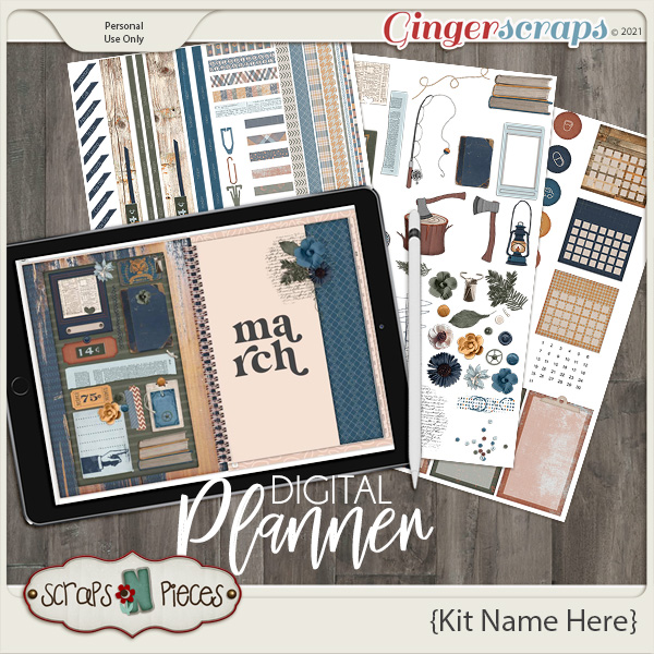 It's A Man's World Planner by Scraps N Pieces 