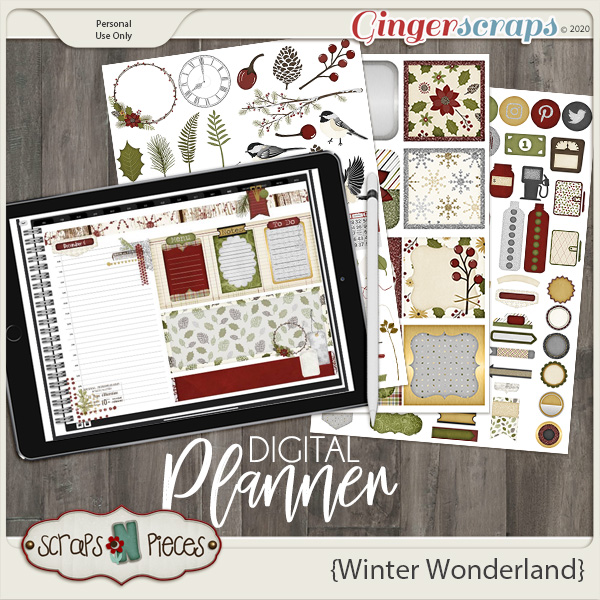 Winter Wonderland Planner Pieces - Scraps N Pieces