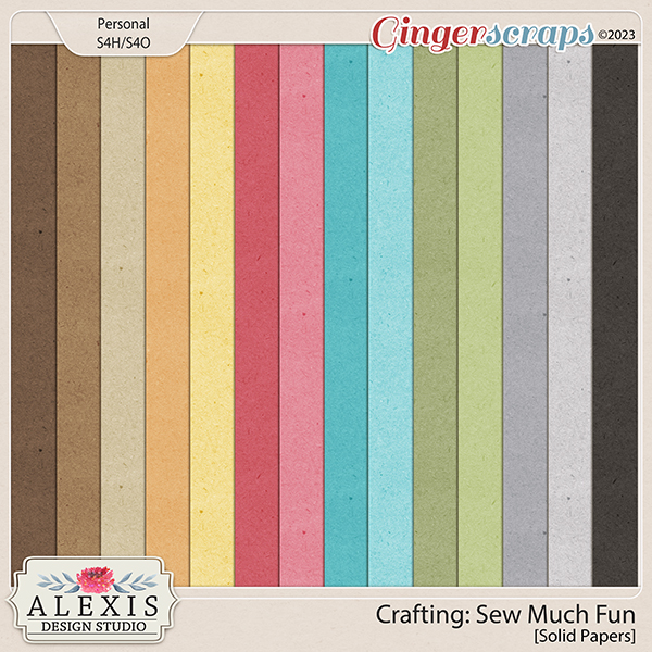 Crafting: Sew Much Fun - Solid Papers