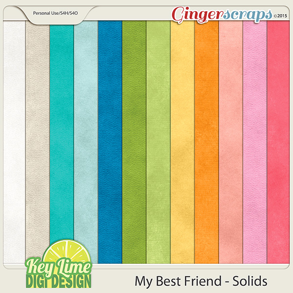My Best Friend Solid Paper Pack