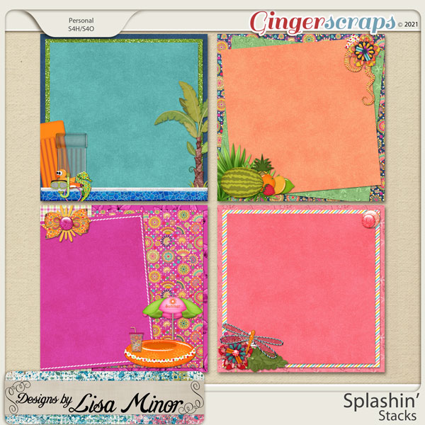 Splashin' Stacks from Designs by Lisa Minor