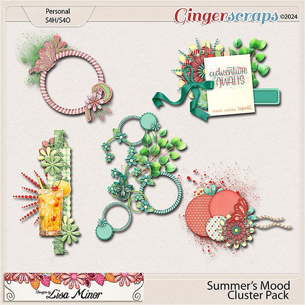 Summer's Mood Cluster Pack from Designs by Lisa Minor