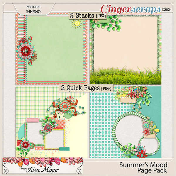 Summer's Mood Page Pack from Designs by Lisa Minor