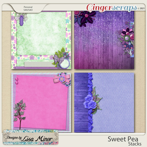 Sweet Pea Stacks from Designs by Lisa Minor