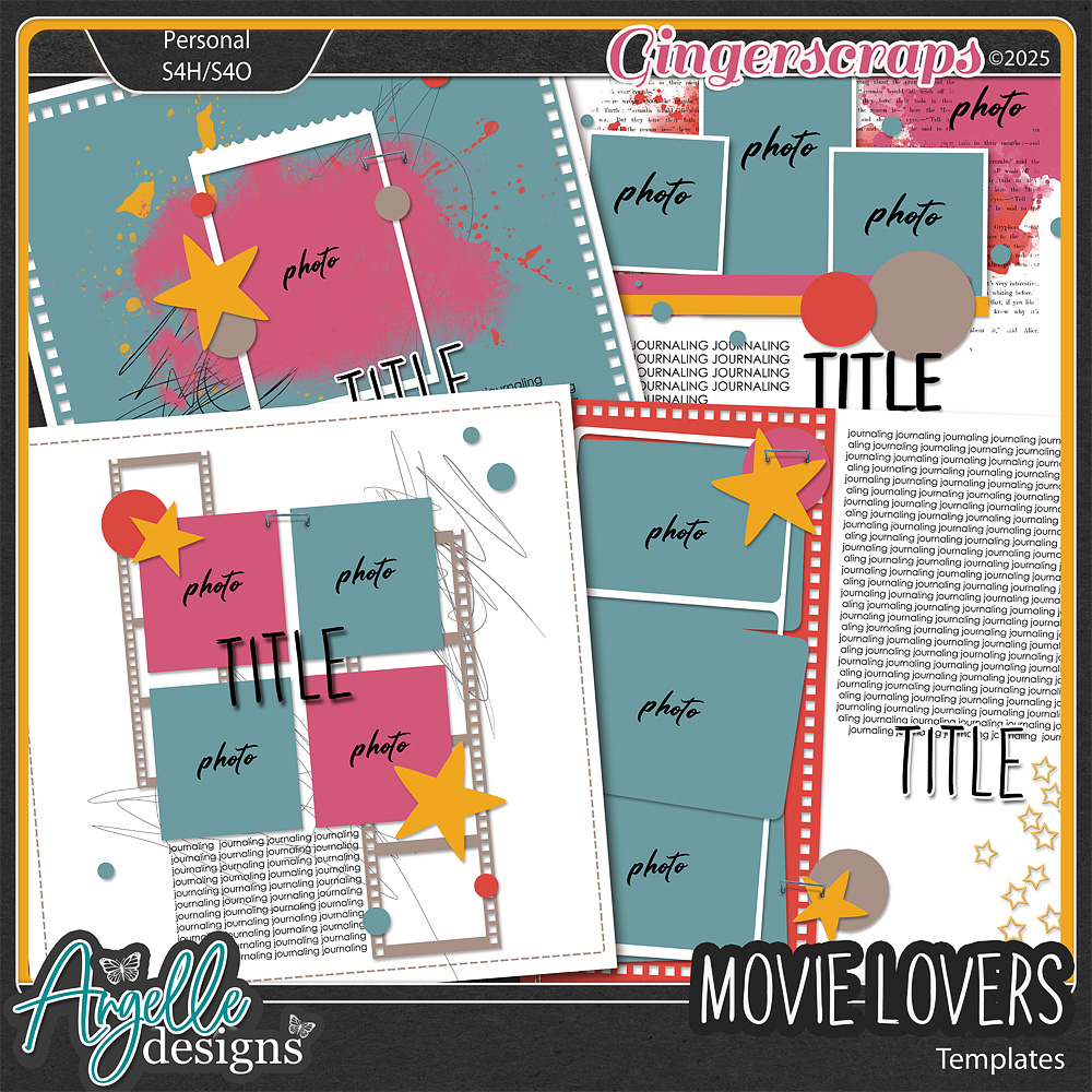 "Movie Lovers"  Templates by Angelle Designs