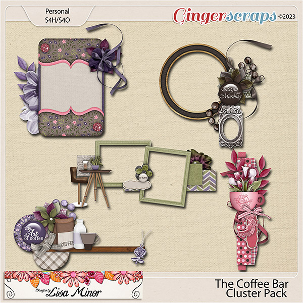 The Coffee Bar Cluster Pack from Designs by Lisa Minor