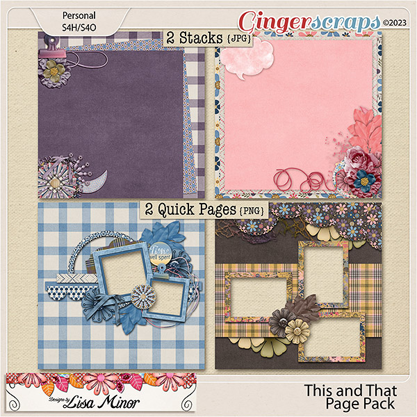 This and That Page Pack from Designs by Lisa Minor