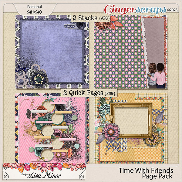 Time With Friends Page Pack from Designs by Lisa Minor