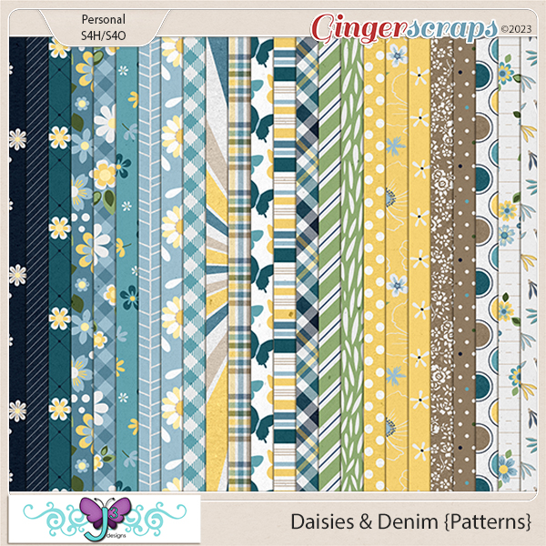 Daisies & Denim Patterns by Triple J Designs 