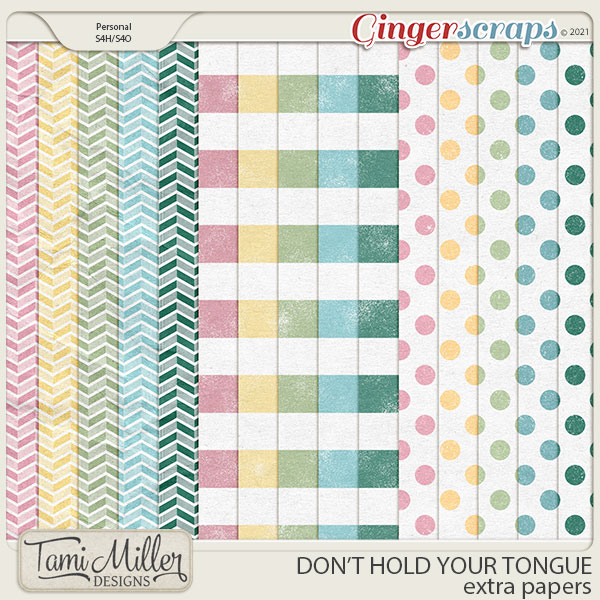 Don't Hold Your Tongue Bonus Papers by Tami Miller Designs