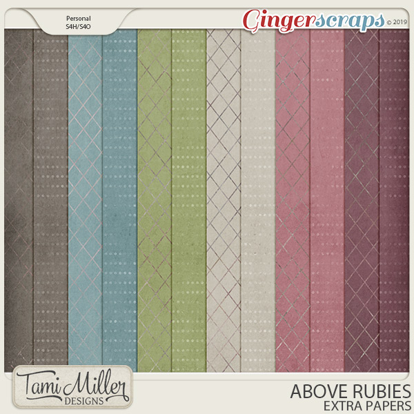Above Rubies Extra Papers by Tami Miller Designs