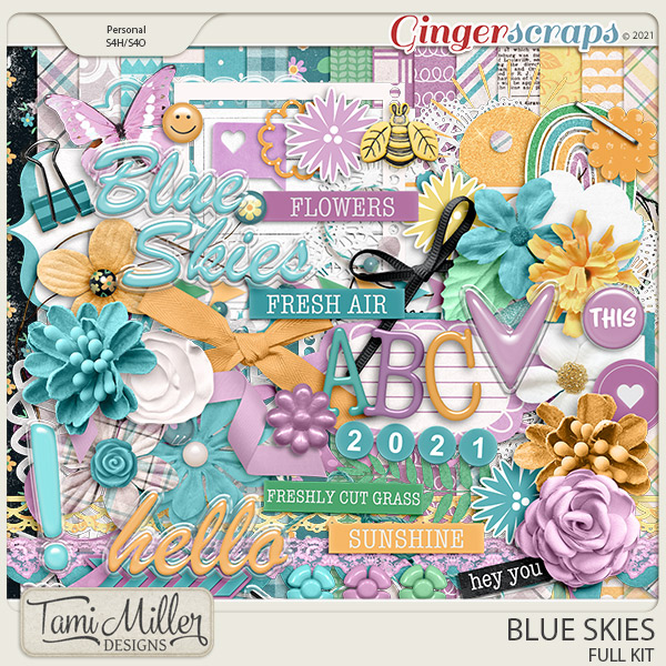Blue Skies Full Kit by Tami Miller Designs