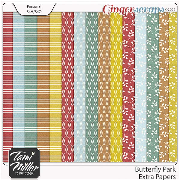 Butterfly Park Extra Papers Tami Miller Designs