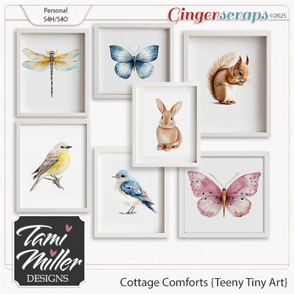 Cottage Comforts Teeny Tiny Art by Tami Miller Designs