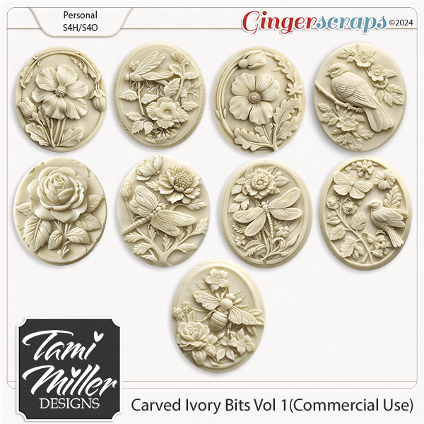 CU Carved Ivory Bits Vol 1 by Tami Miller Designs