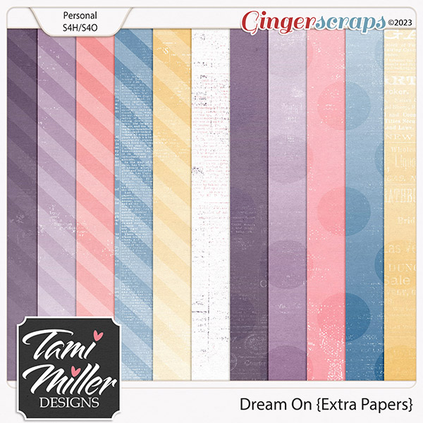 Dream On Extra Papers by Tami Miller Designs