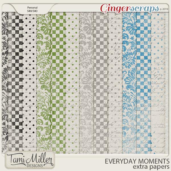 Everyday Moments Extra Papers by Tami Miller Designs