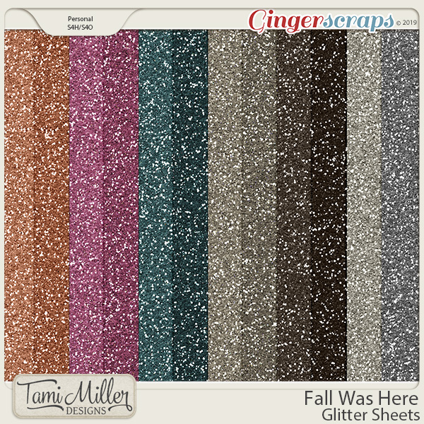 Fall Was Here Glitter Sheets by Tami Miller Designs