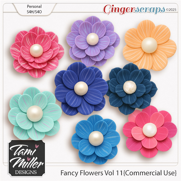 CU Fancy Flowers Vol 11 by Tami Miller Designs