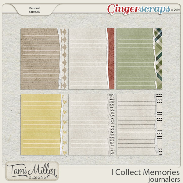 I Collect Memories Journalers by Tami Miller Designs