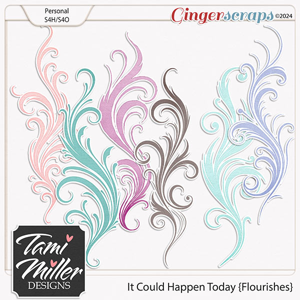 It Could Happen Today Flourishes by Tami Miller Designs