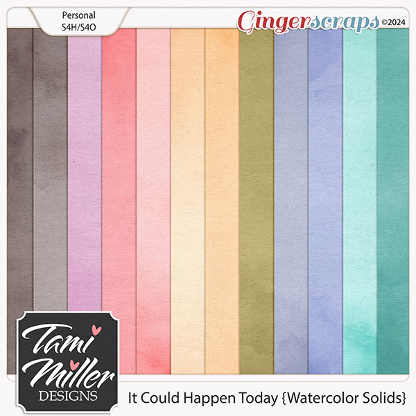 It Could Happen Today Watercolor Papers by Tami Miller Designs