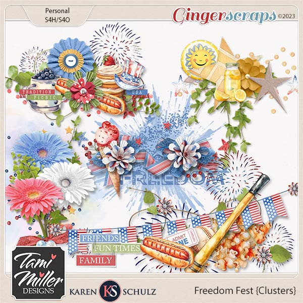 Freedom Fest Clusters by Tami Miller and Karen Schulz