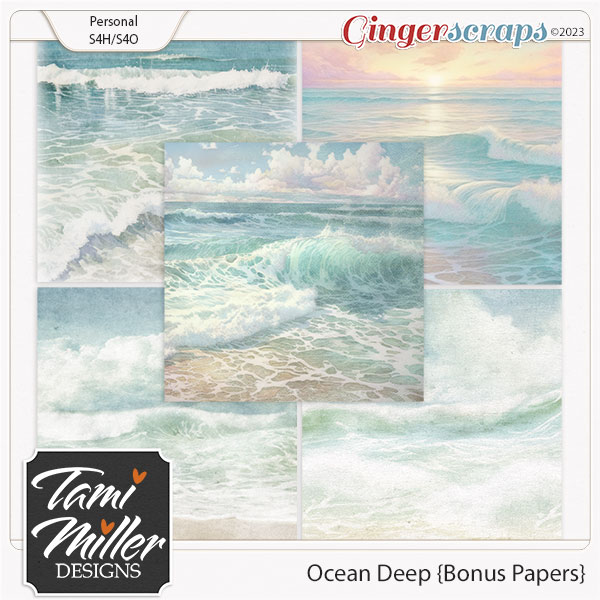 Ocean Deep Bonus Papers by Tami Miller Designs