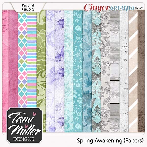 Spring Awakening Papers by Tami Miller Designs
