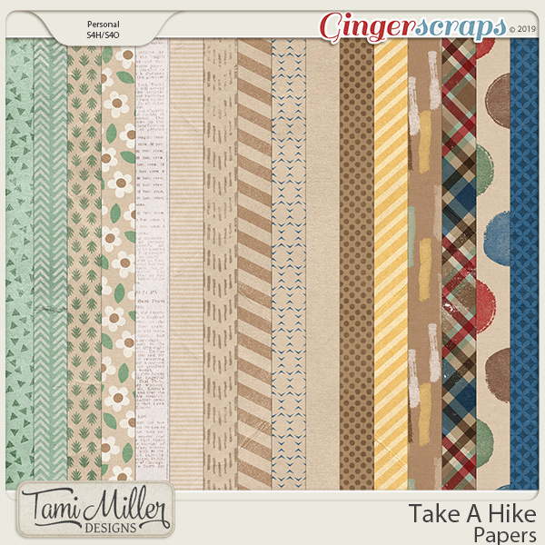 Take A Hike Papers by Tami Miller Designs