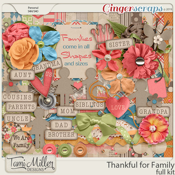 Thankful for Family Full Kit by Tami Miller Designs