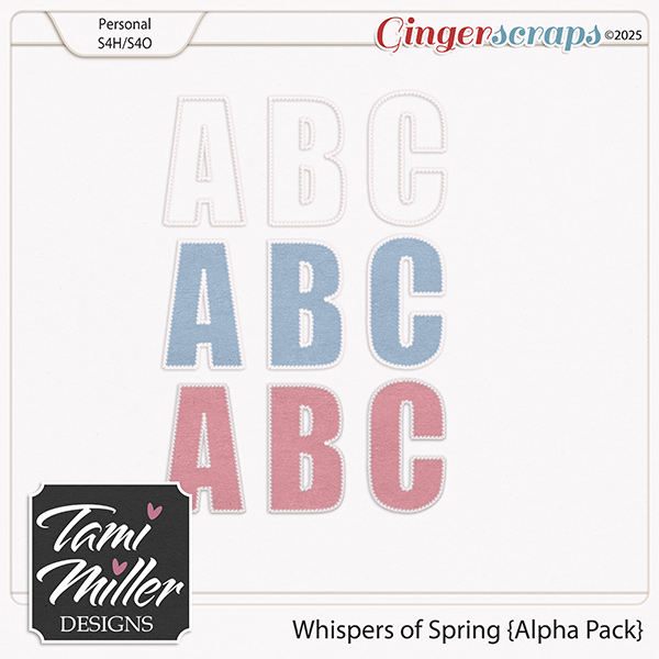 Whispers of Spring Alpha Pack by Tami Miller Designs