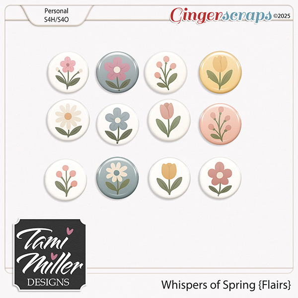 Whispers of Spring Flairs by Tami Miller Designs