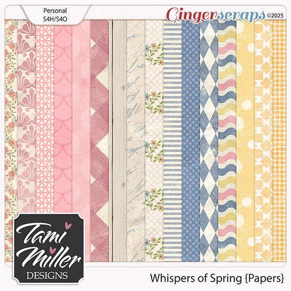 Whispers of Spring Papers by Tami Miller Designs