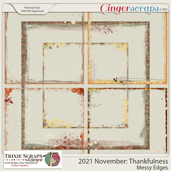 2021 November: Thankfulness Messy Edges by North Meets South Studios