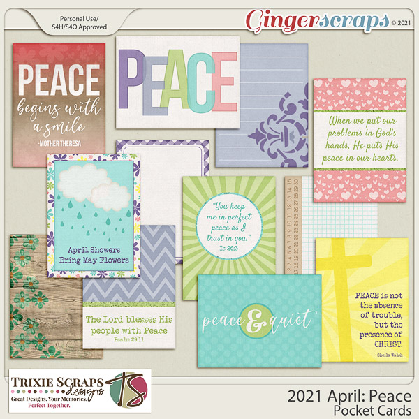 2021 April: Peace Pocket Cards by North Meets South Studios