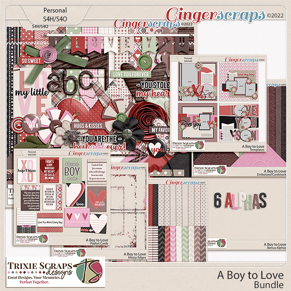 A Boy to Love Value Bundle by Trixie Scraps Designs
