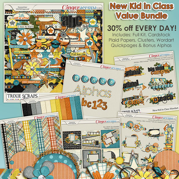 New Kid in Class Value Bundle by Trixie Scraps Designs