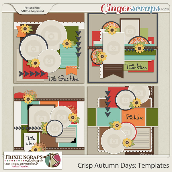 Crisp Autumn Days Templates by Trixie Scraps Designs
