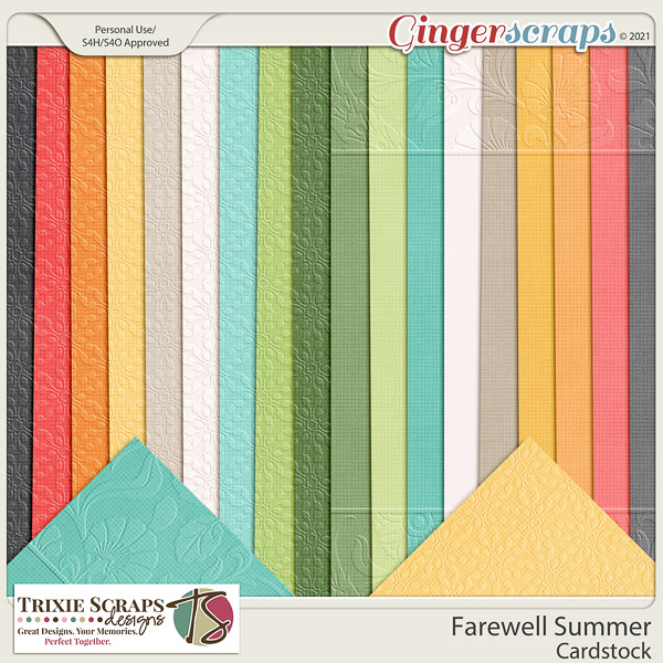 Farewell Summer Cardstock by Trixie Scraps Designs