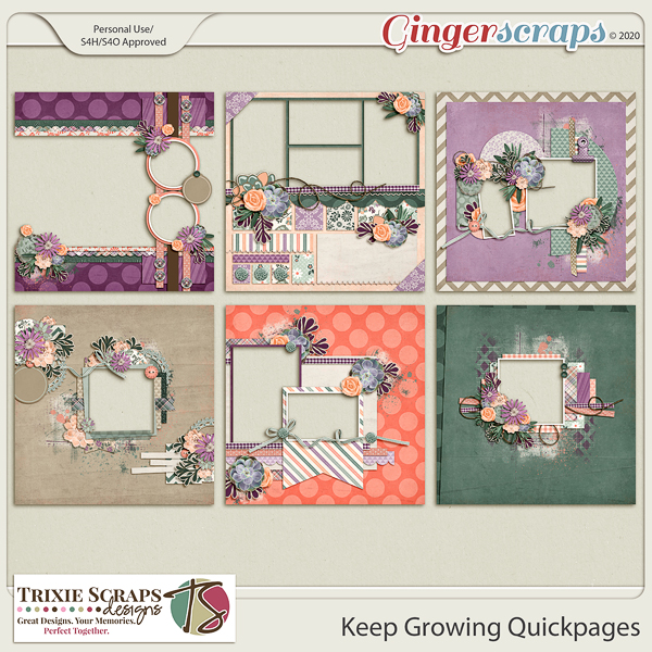 Keep Growing Quickpages by Trixie Scraps Designs