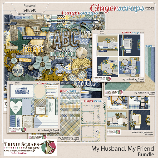 My Husband My Friend Value Bundle by Trixie Scraps Designs