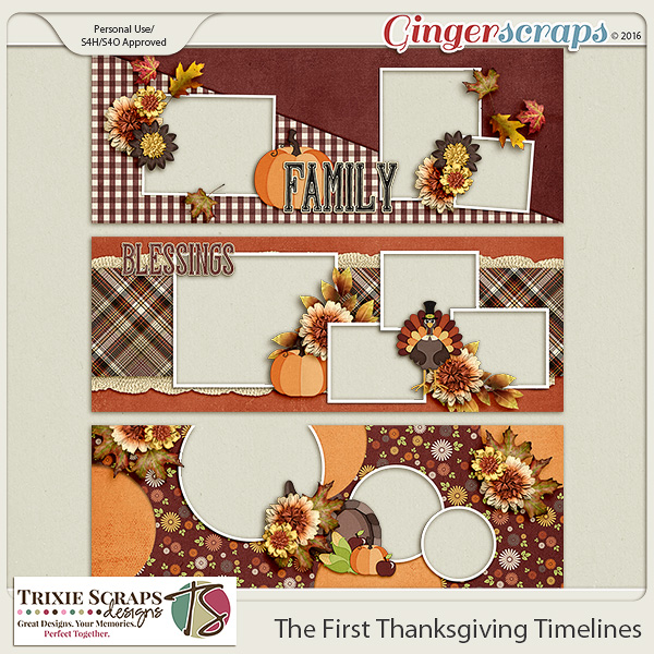 The First Thanksgiving Timelines by Trixie Scraps Designs