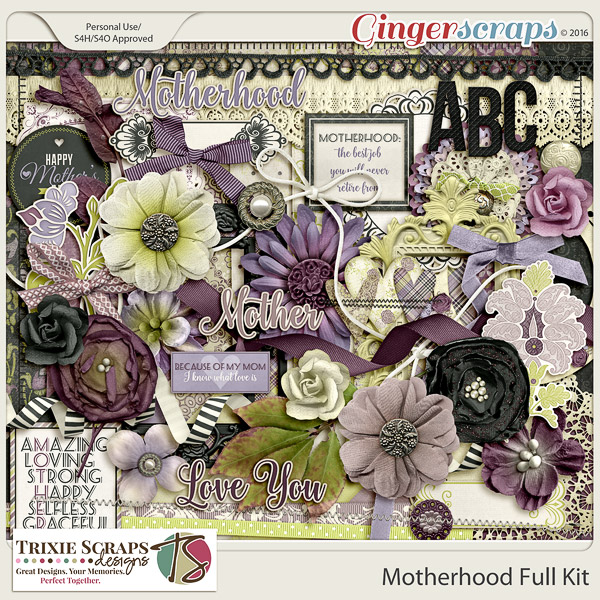 Motherhood Full Kit by Trixie Scraps Designs