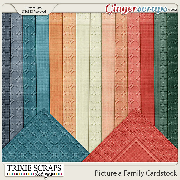 Picture a Family Cardstock by Trixie Scraps Designs