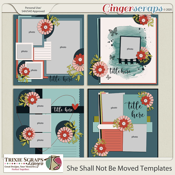 She Shall Not Be Moved Template Pack by Trixie Scraps Designs